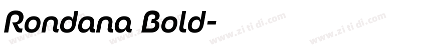 Rondana Bold字体转换